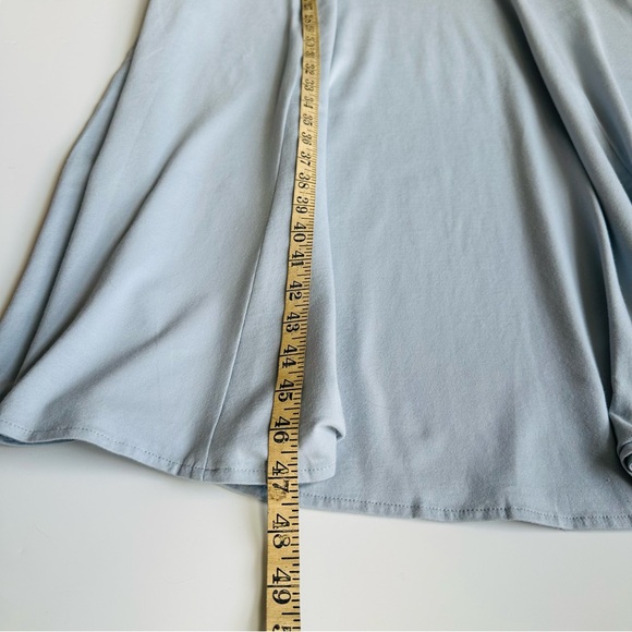 NWT Able Fit & Flare Supima Cotton Dress Light Blue, Size XL - Picture 9 of 10